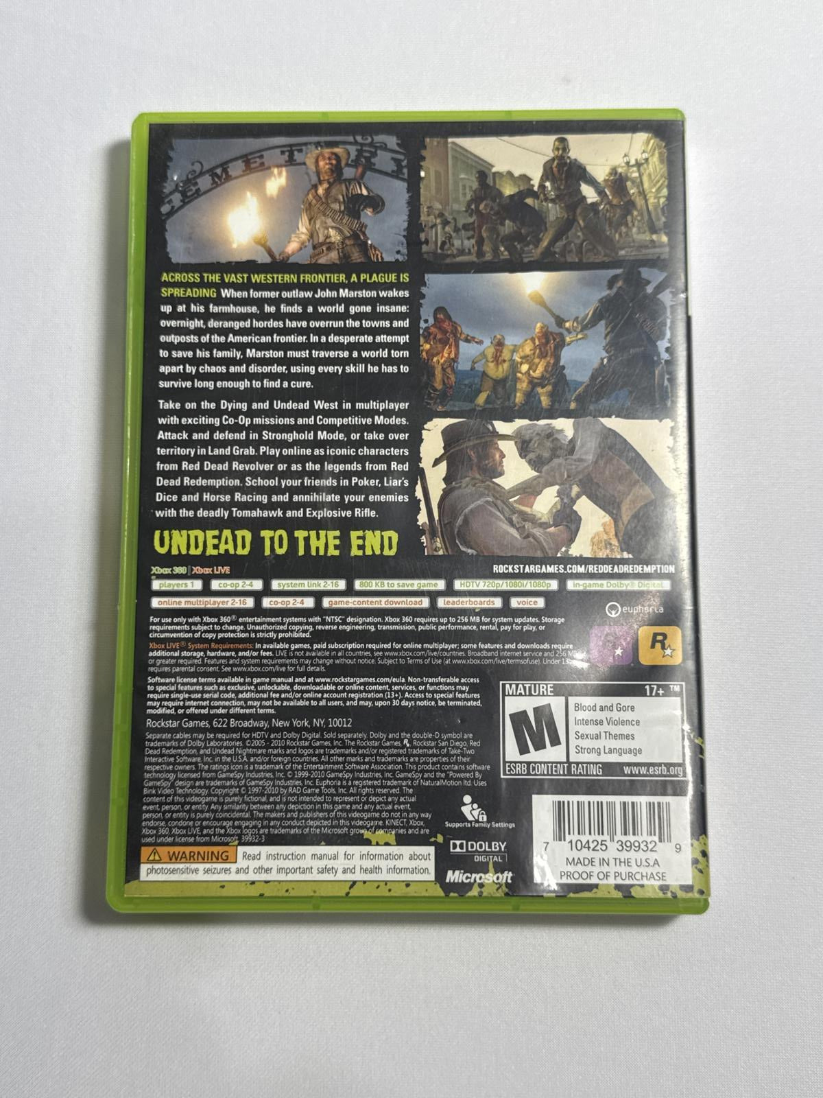 Red Dead Redemption: Undead Nightmare - Xbox 360
