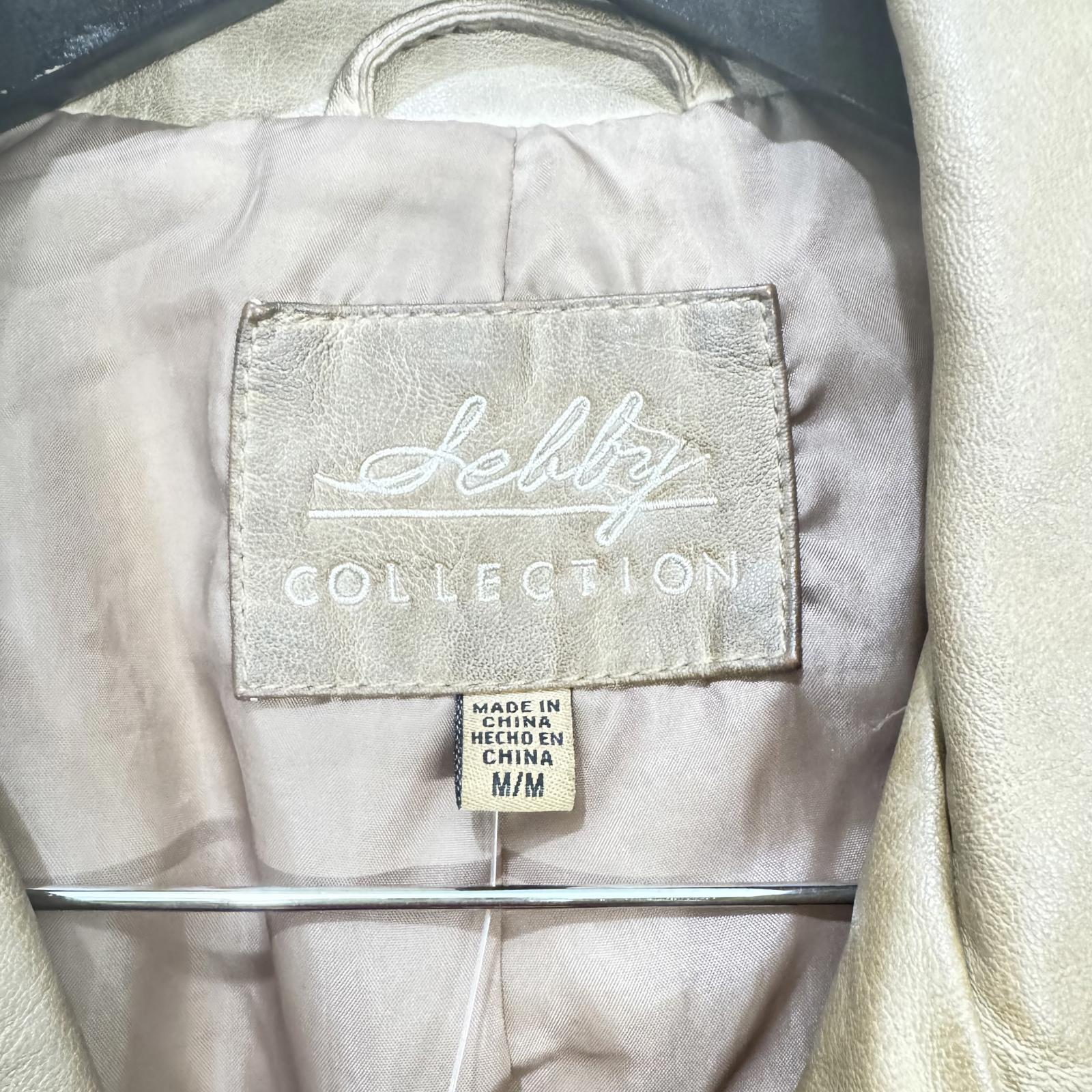 Sebby Collection Faux Leather Moto Jacket – Tan, Women's Medium (NWT) M