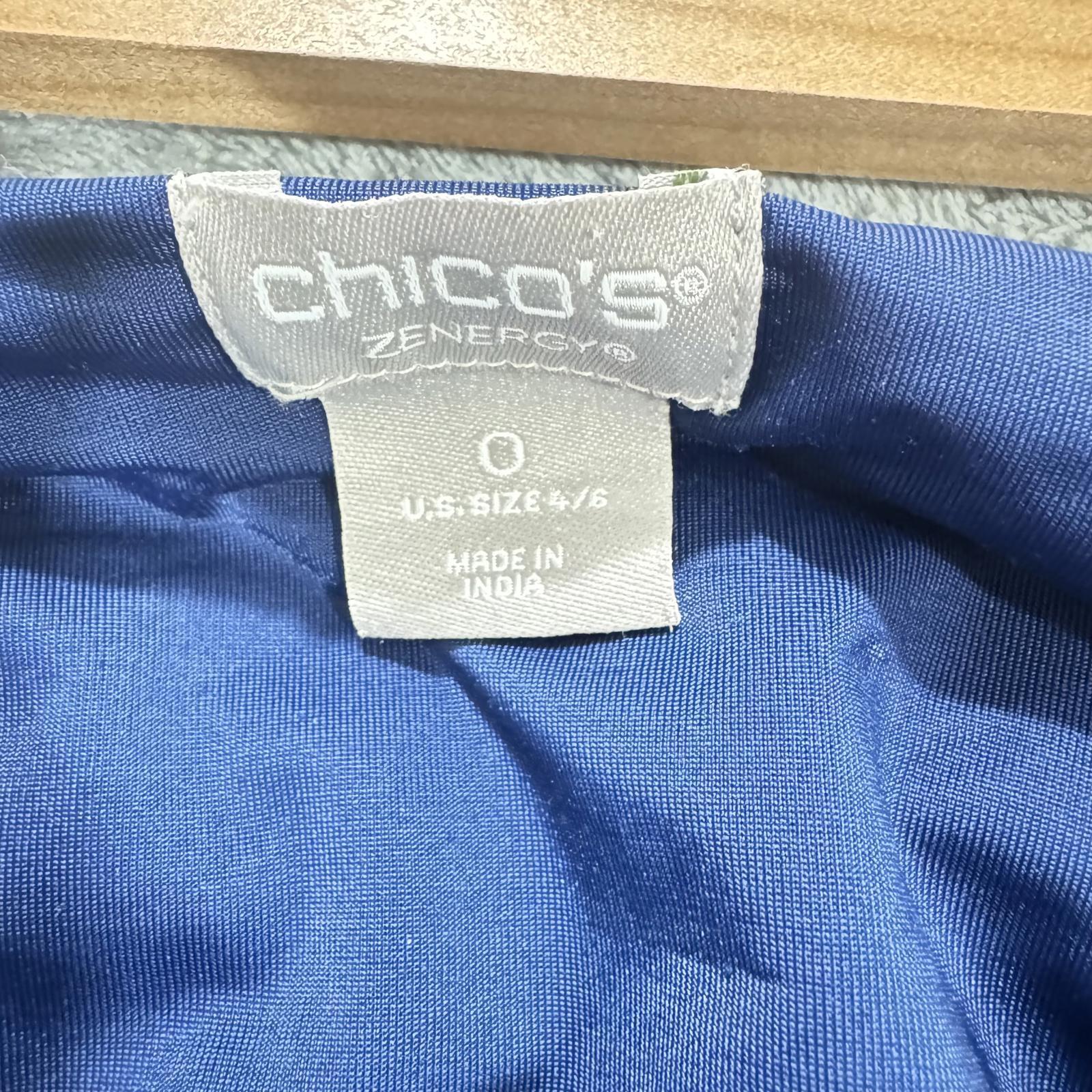 Chico’s Zenergy Blue High-Waisted Leggings – Size 0 (S), Pocket Activewear