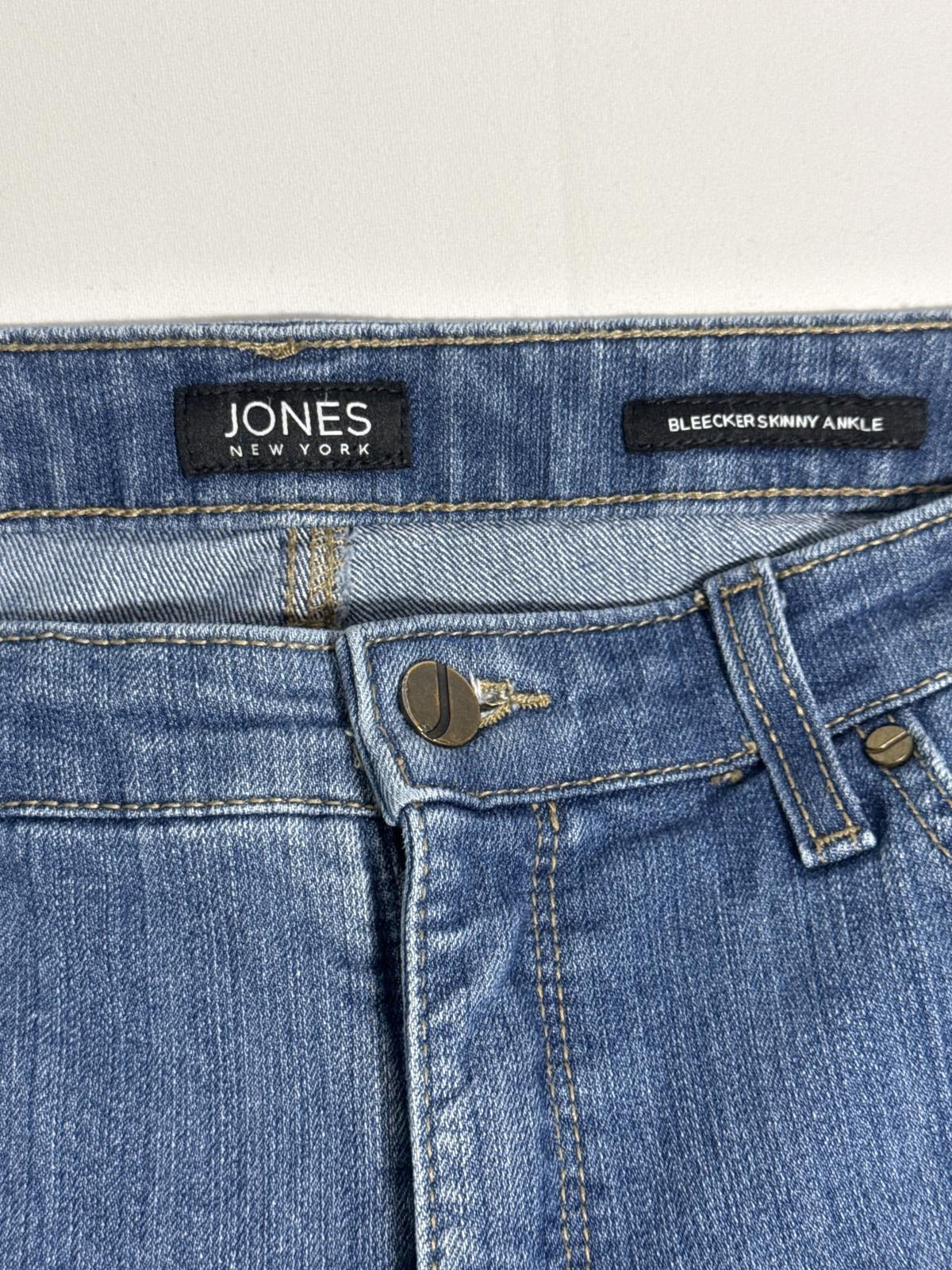 Jones New York Bleecker Skinny Ankle Jeans - Classic Stretch Size 12