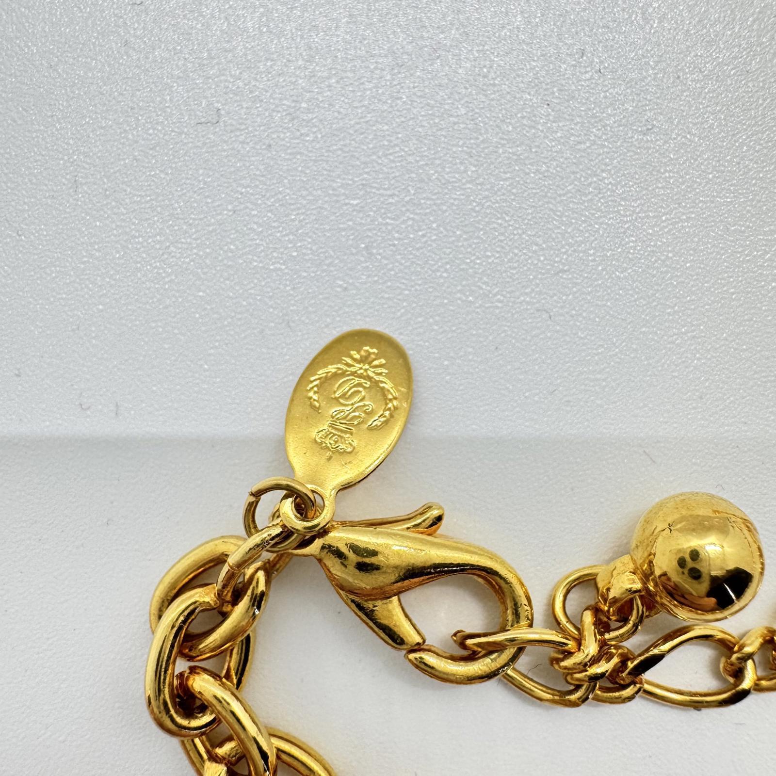 Vintage PD Crown Gold-Tone Necklace – Elegant Spiral Swirl Statement Jewelry