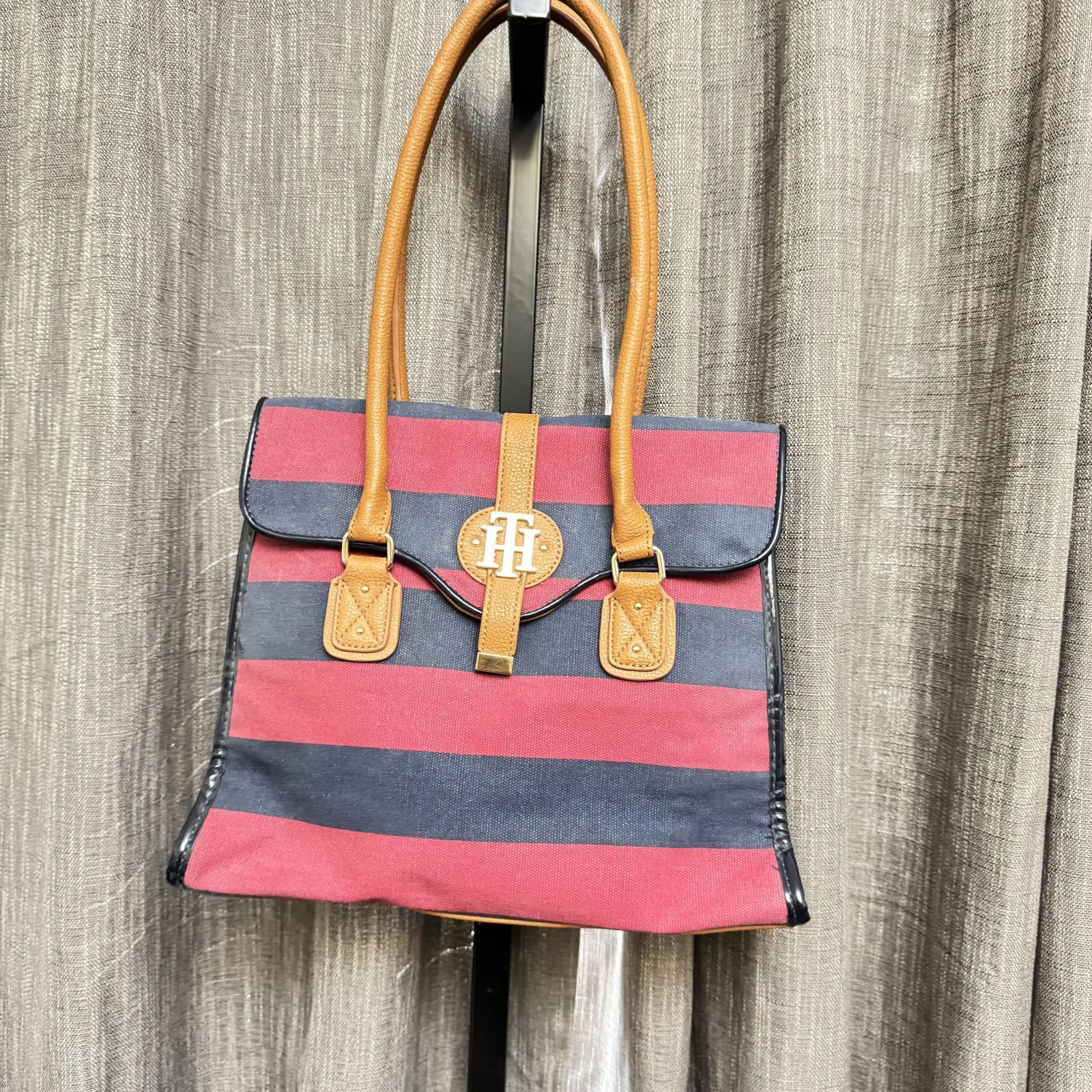 Stylish Tommy Hilfiger Striped Handbag