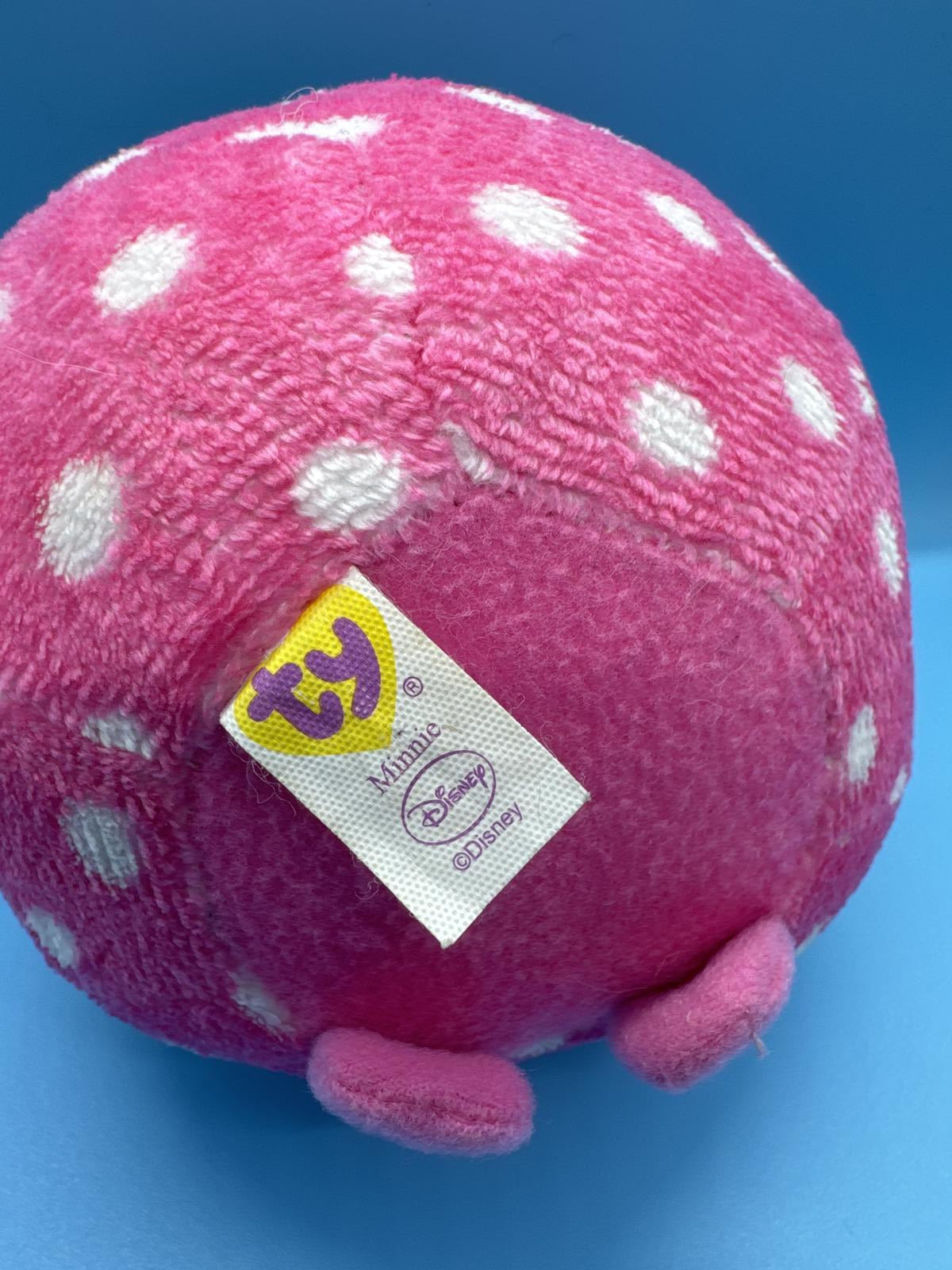 TY Disney Beanie Baby Minnie Mouse Plush Toy - Pink Polka Dot