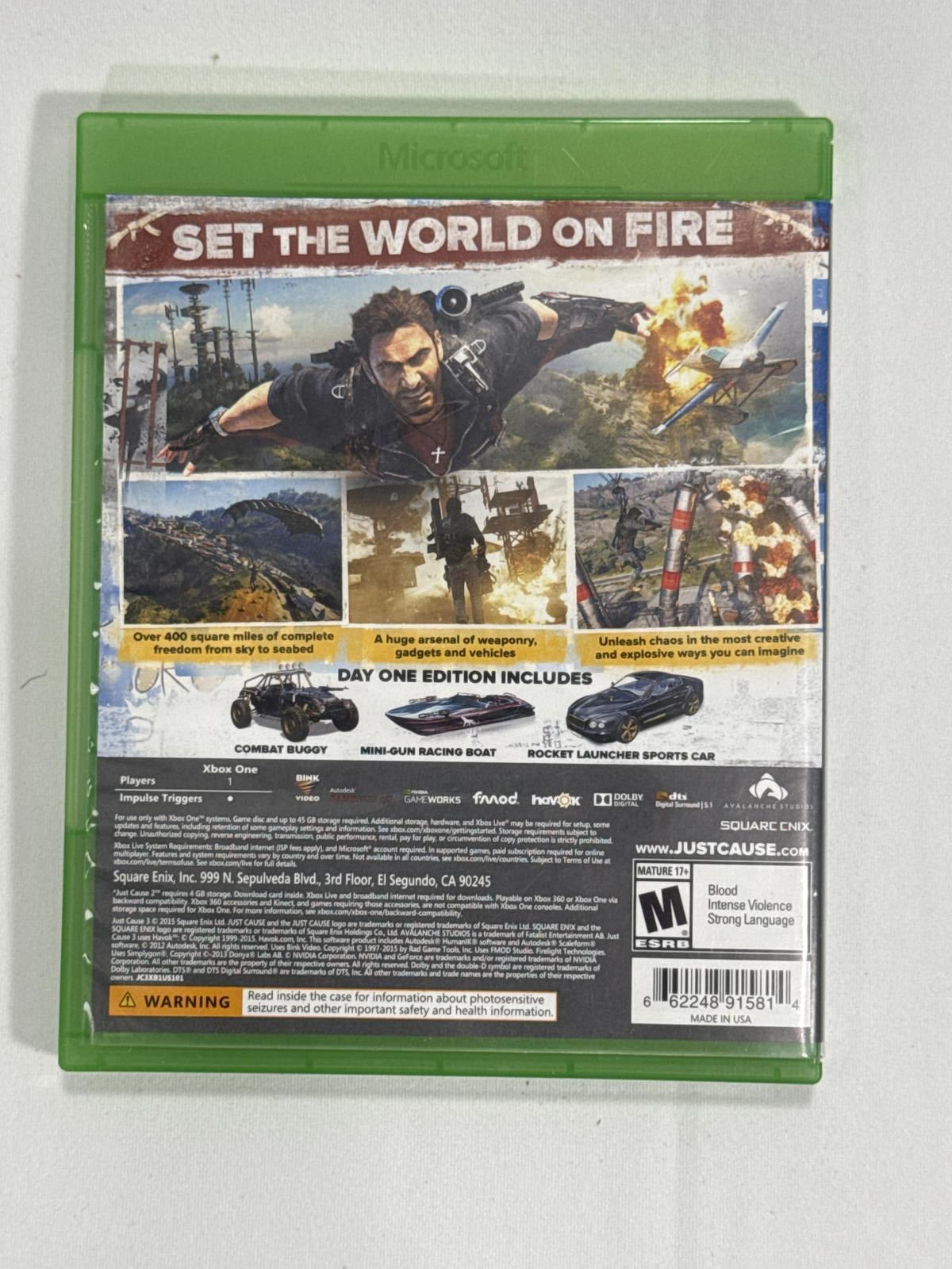 Just Cause 3 - Day One Edition for Xbox One