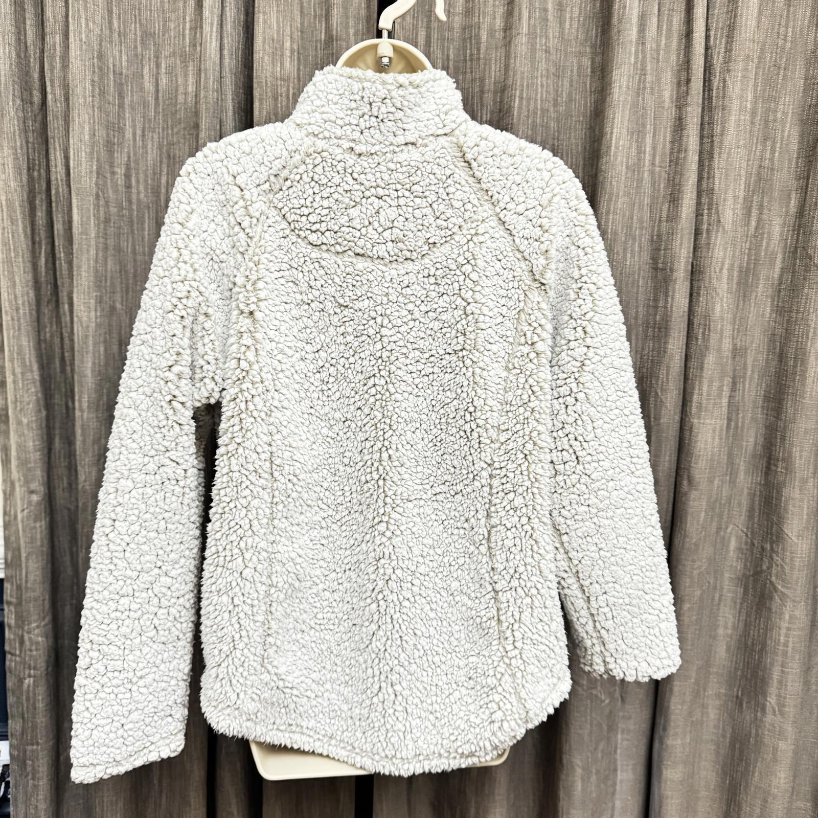 Cozy Sherpa Pullover - Light Ivory, Large