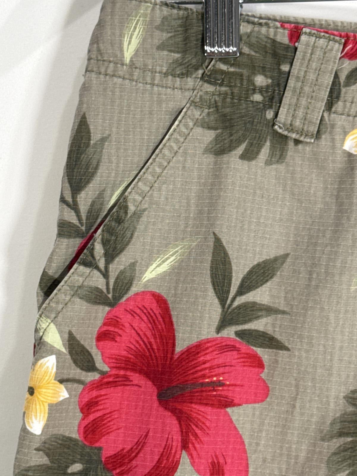 Tropical Floral Print Capris Pants Jamacia Bay Size 10 Spring Summer