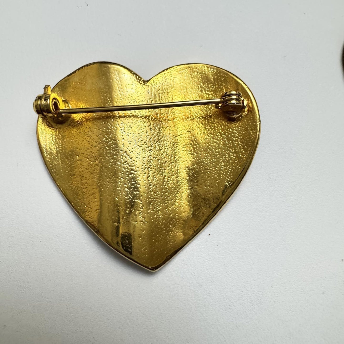 Vintage Patriotic Heart Brooch – American Flag Pin USA Americana Jewelry