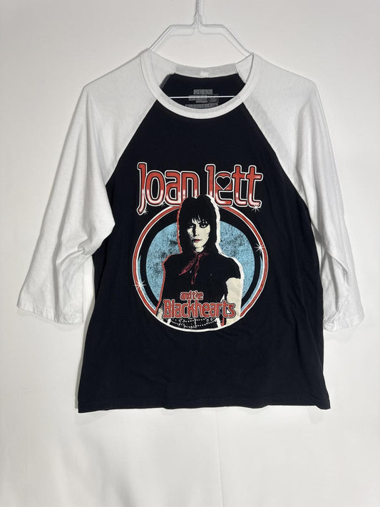 Joan Jett & The Blackhearts Women's 3/4 Sleeve Tee Size L 