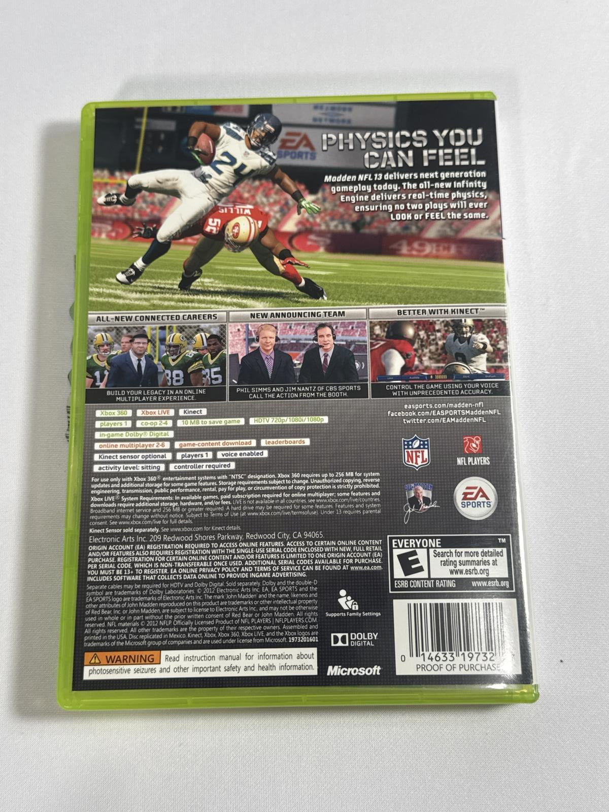Madden NFL 13 for Xbox 360 - EA Sports Classic