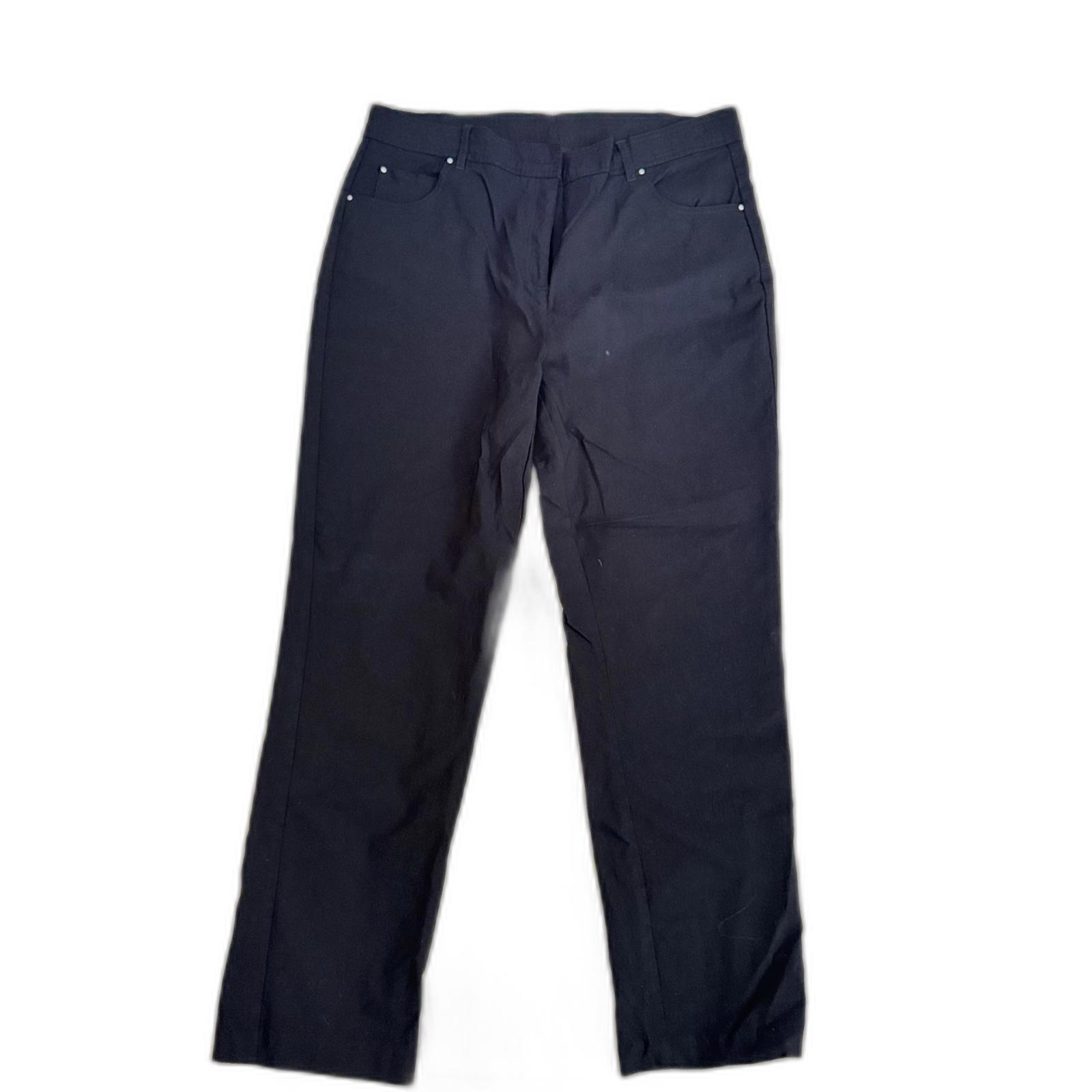 Glimpse Women's Black Stretch Pants - Size 16, Casual & Comfortable