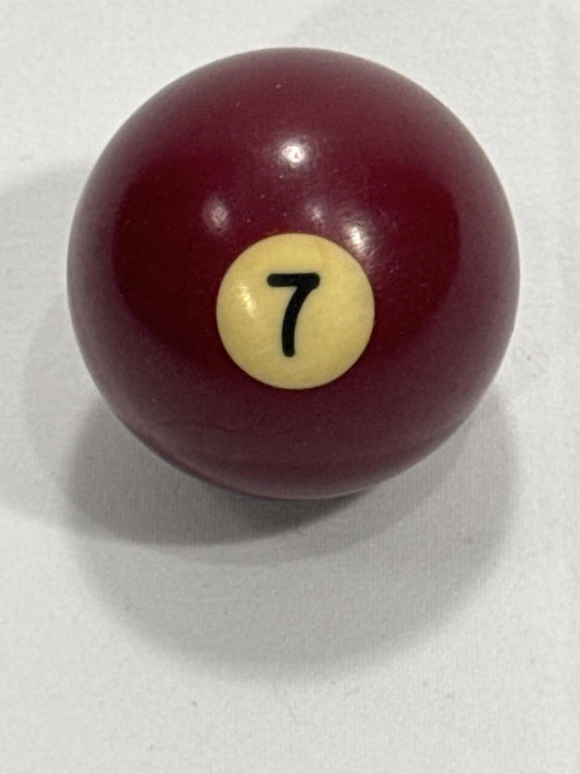 Vintage 7 Ball Pool Cue Ball - Number 7