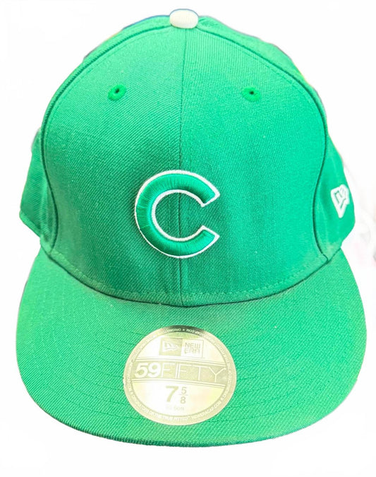 New Era 59Fifty Green Snapback Cap - Size 7 5/8 Chicago Cubs