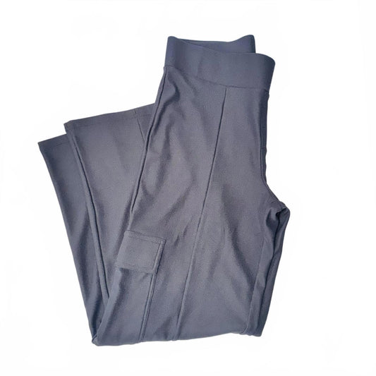 Stretch the Limits Gray Cargo Yoga Pants Women’s Large L Pull-On  Athleisure
