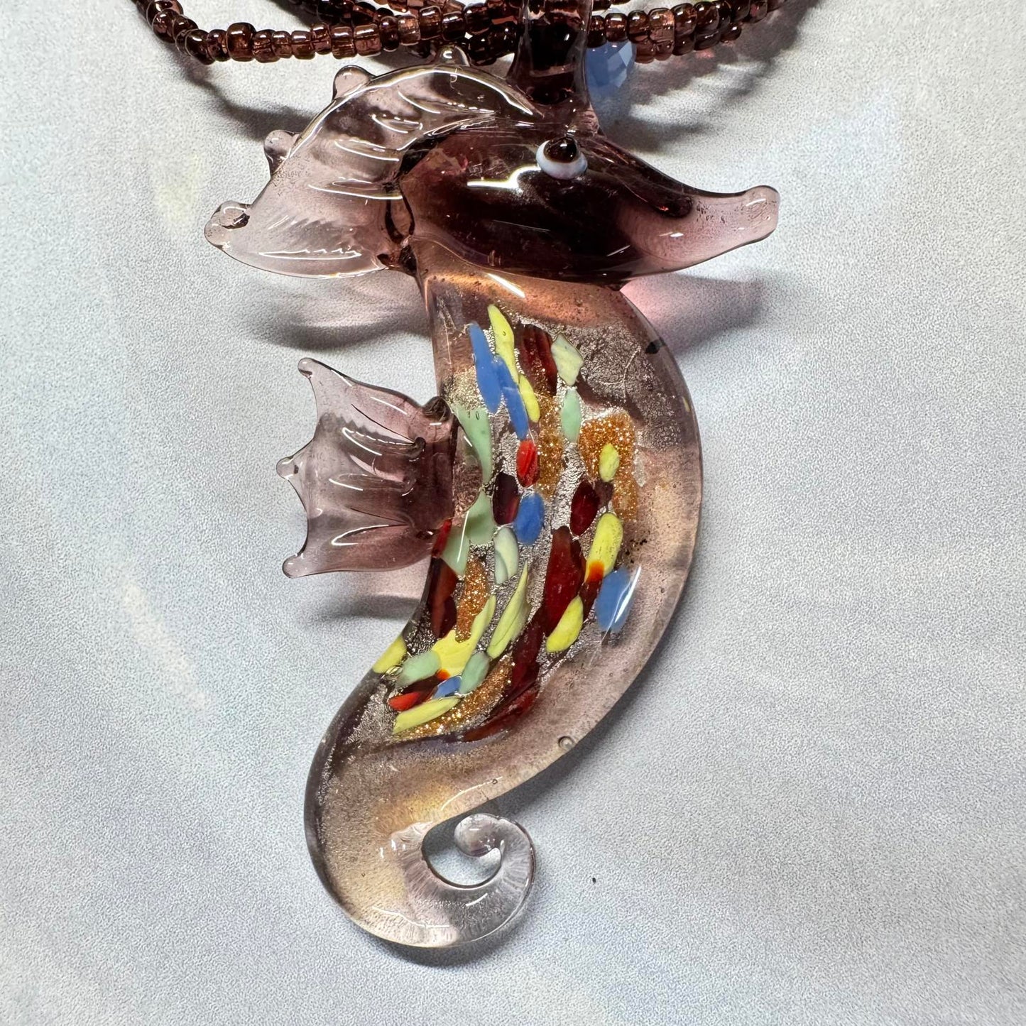 Handcrafted Seahorse Artisan Pendant Necklace