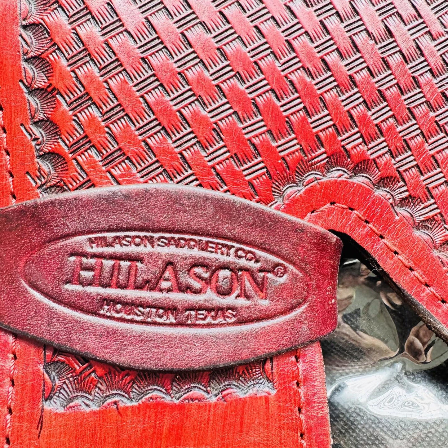 HILASON Replacement Youth Fenders Short Western Saddle Burgundy Red | Leather