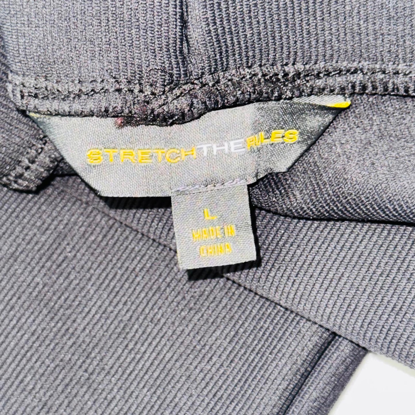 Stretch the Limits Gray Cargo Yoga Pants Women’s Large L Pull-On  Athleisure