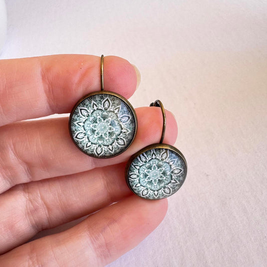 Handcrafted Mandala Design Earrings