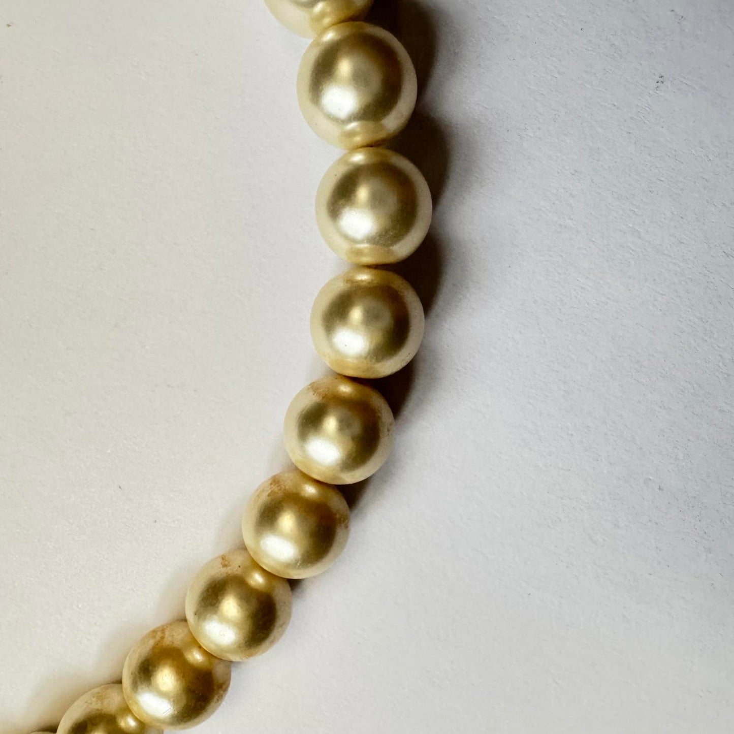 Elegant Faux Pearl Necklace and Coordinating Earring Set