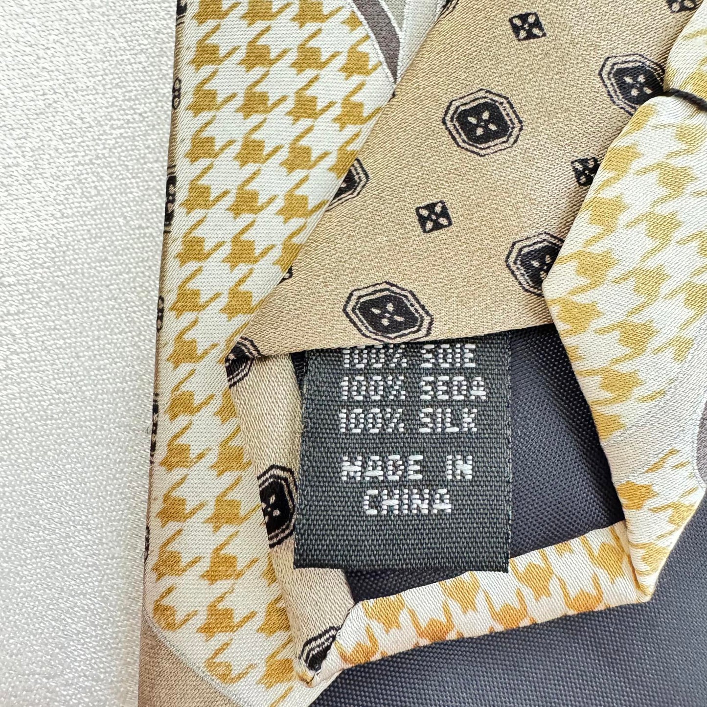 Her Moso Designer Silk Tie with Unique Pattern Silk