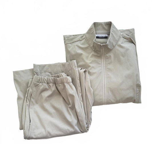 Magellan's Beige Travel Gear Jacket and Pants Set Size L