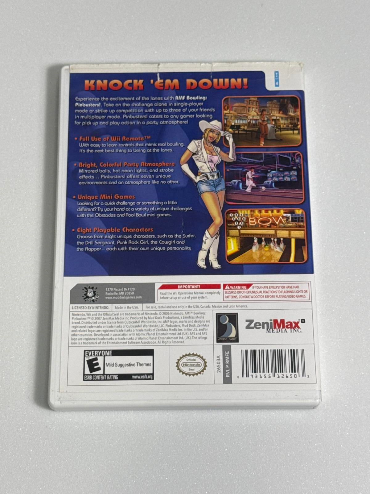 AMF Bowling Pinbusters! for Nintendo Wii