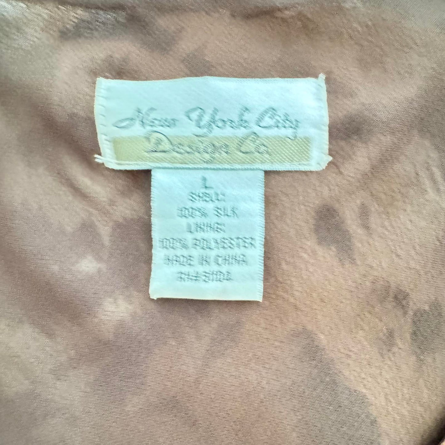 New York City Women's Silk Blend Leopard Print Top