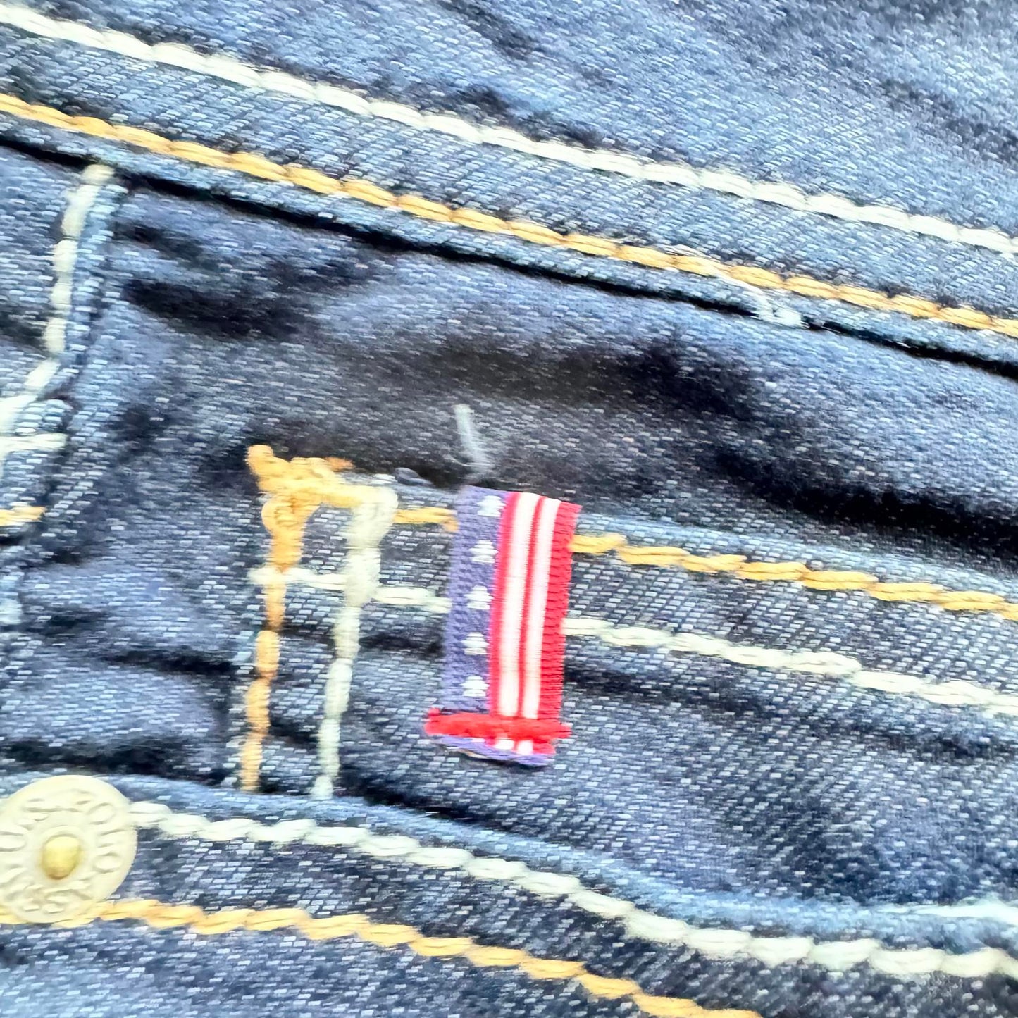 U.S. Polo Assn. Girls Jeans Size 5/6 Blue Stretch Skinny Denim Embroidered Back