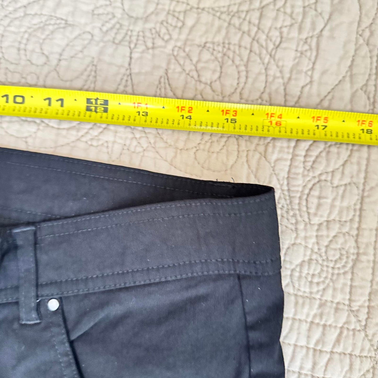 Glimpse Women's Black Casual Stretch Pants - Size 16 Glimpse