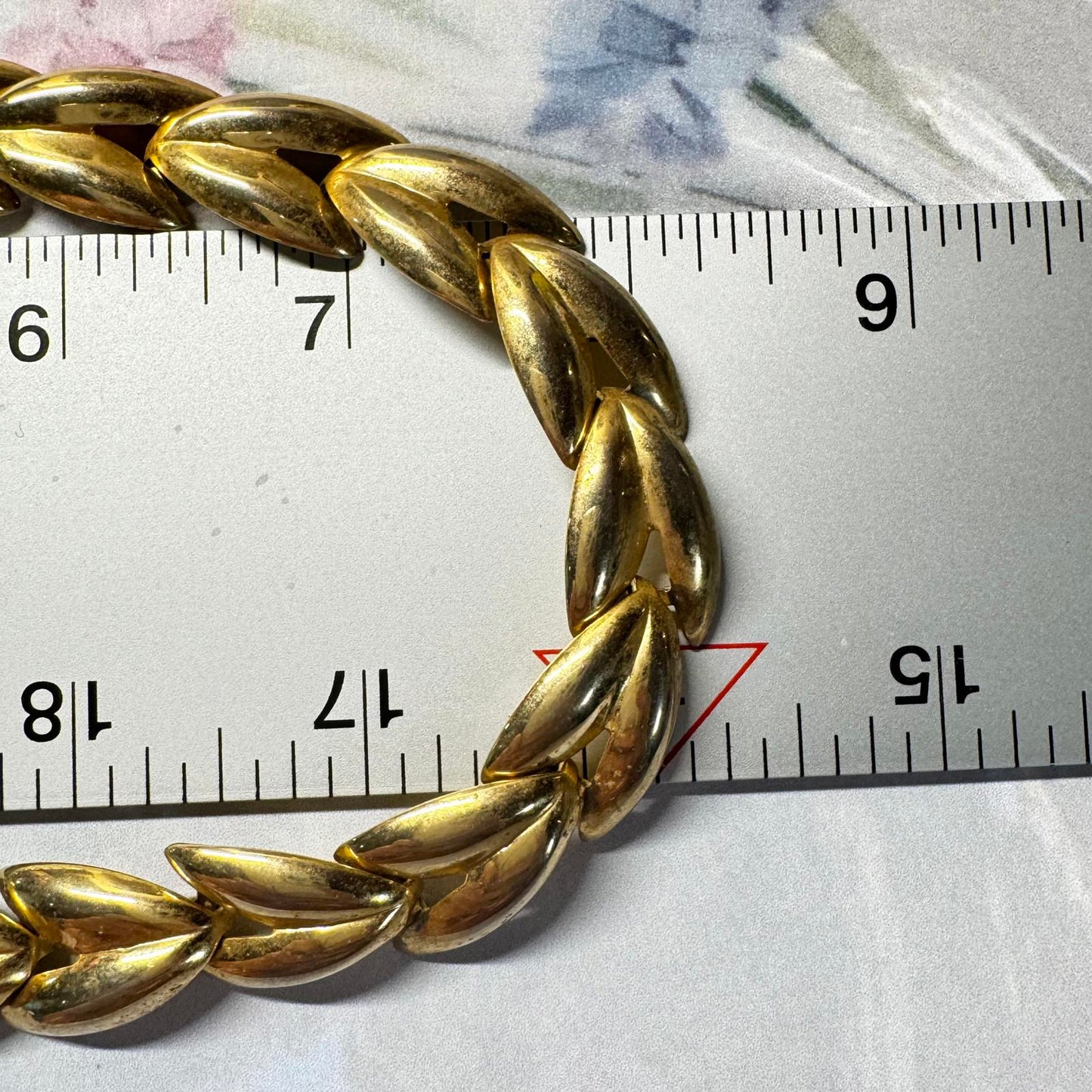 Vintage Gold tone Statement Necklace