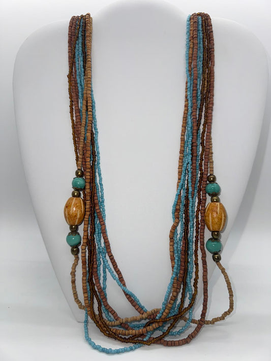 Bohemian Multi-Layer Beaded Necklace