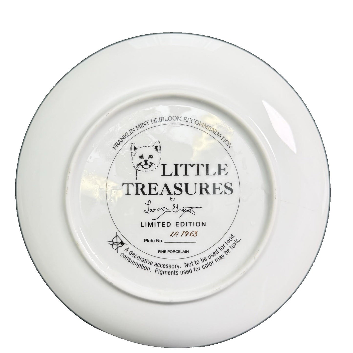 Franklin Mint Collectors Decorative Plates Cozy Companions Kitty Cats Set Of 6