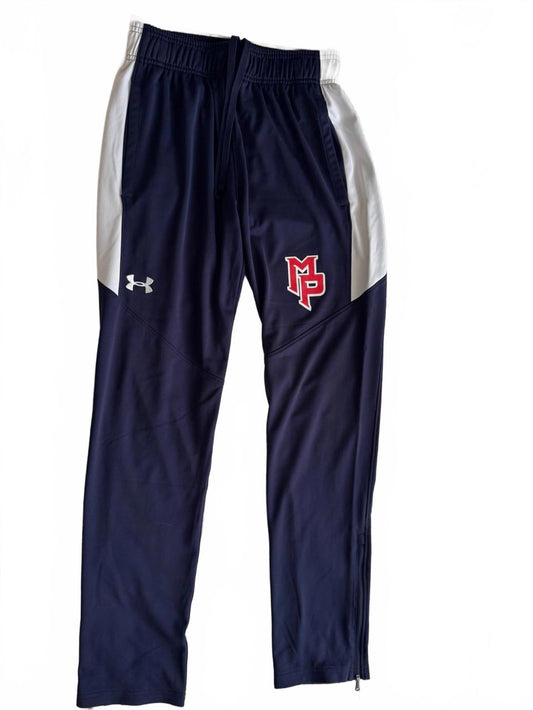 Under Armour Navy Athletic Pants with Logo Small Petite