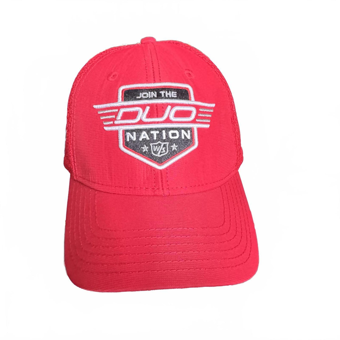 Duo Nation Red Baseball Hat – Team Style – Adjustable Strapback Cap