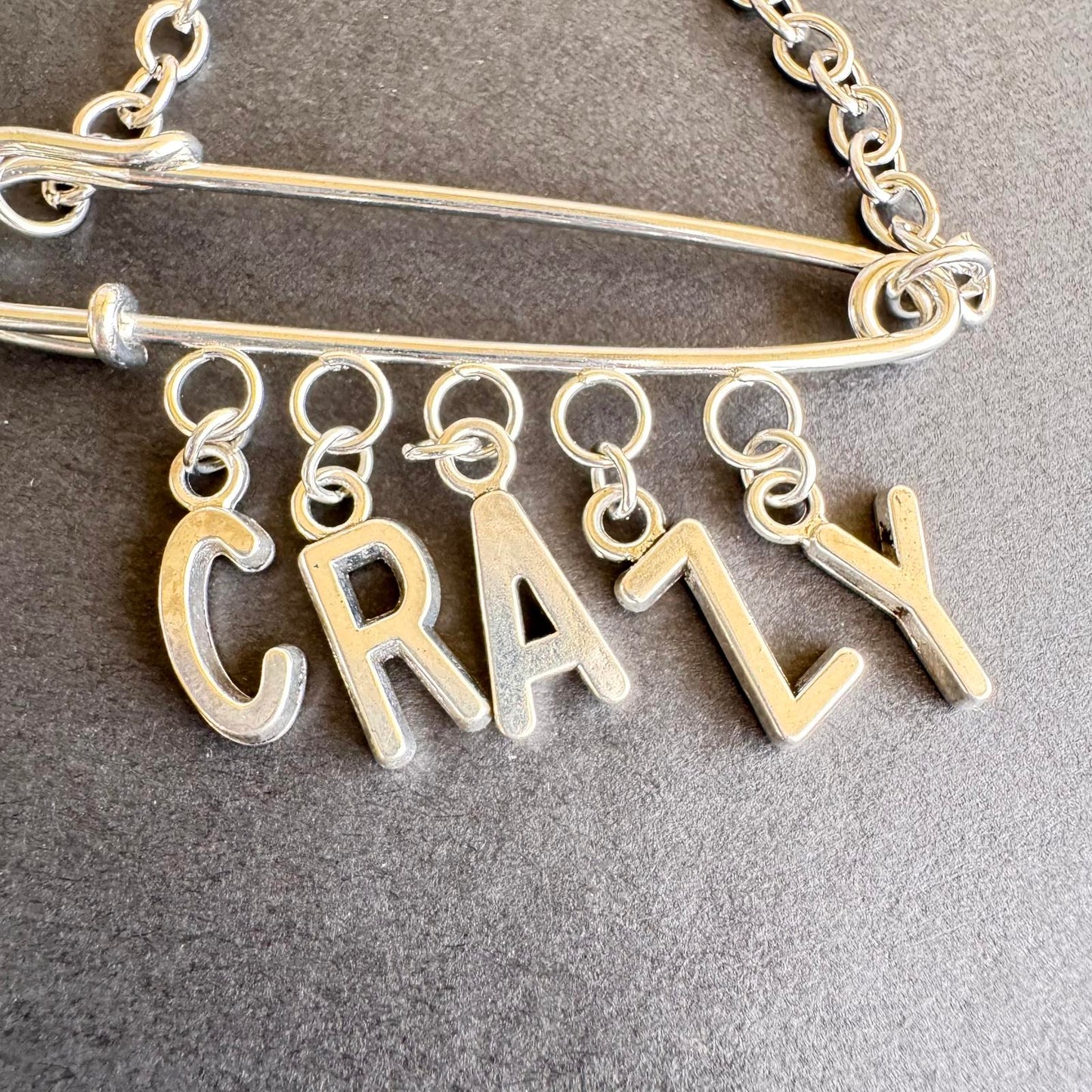Unique 'Crazy' Statement Necklace - Punk Grunge Jewelry