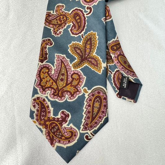 Colours by Alexander Julian Stylish Silk Paisley Tie All Silk