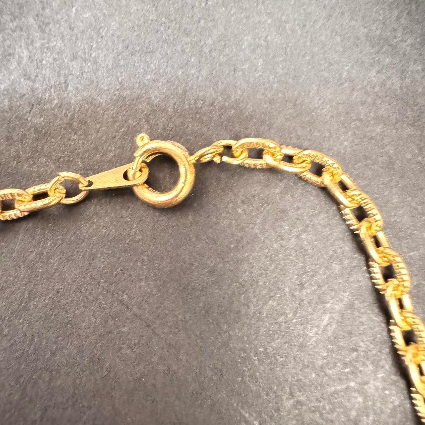 Nautical Charm Necklace – Sailboat & Anchor on Gold Tone Chain, Coastal Style