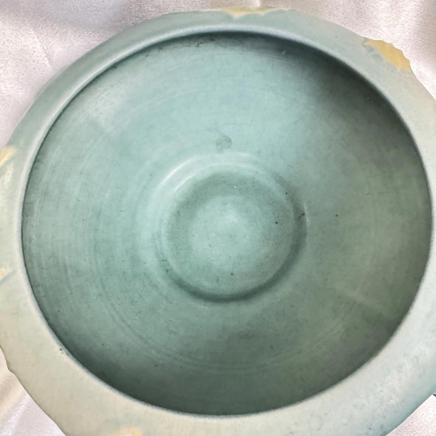 Roseville Thorn Apple Blue 308-7" Bowl Planter c. 1930’s