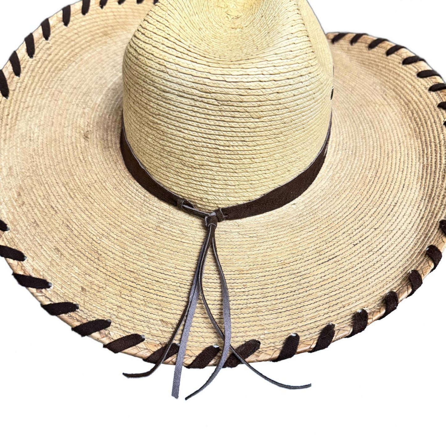 Stylish Western Straw Hat with Decorative Band Women's Size S