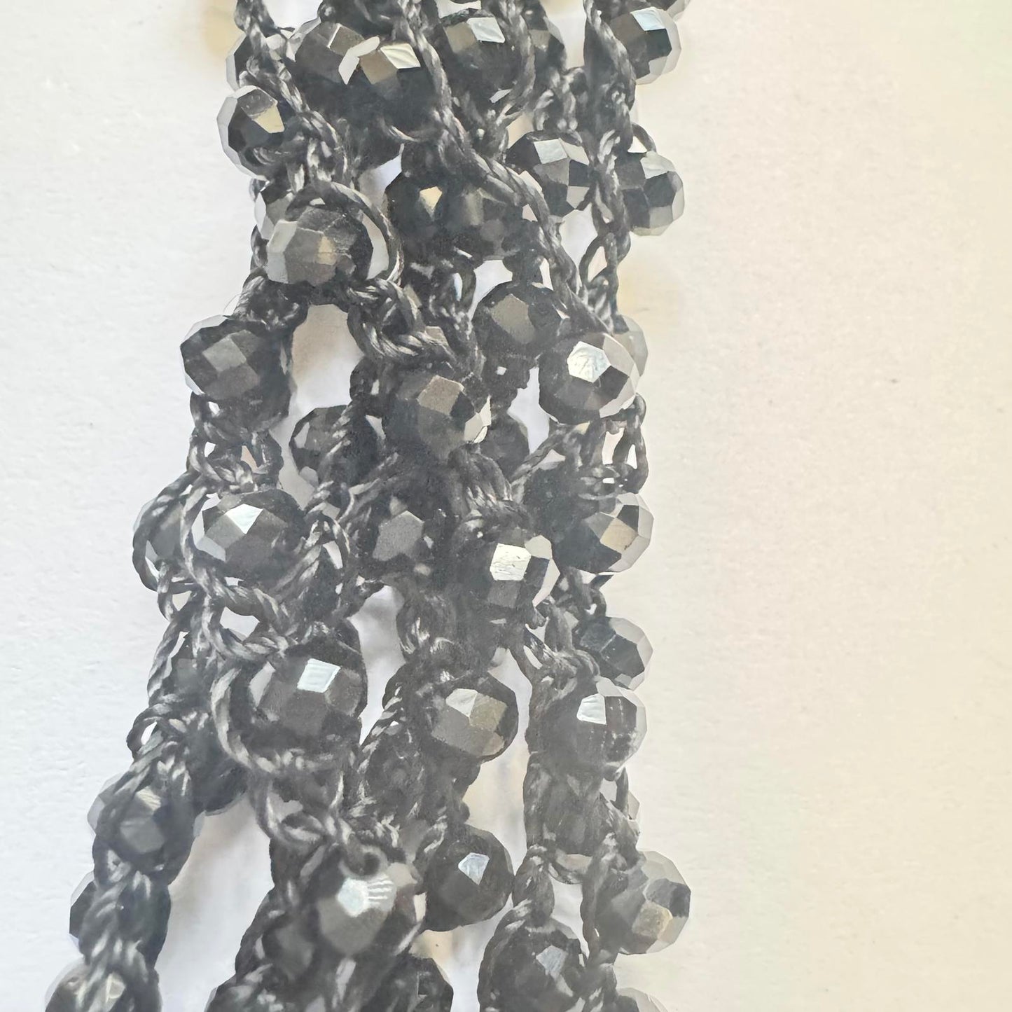 Elegant Multi-Layer Black Beaded Necklace