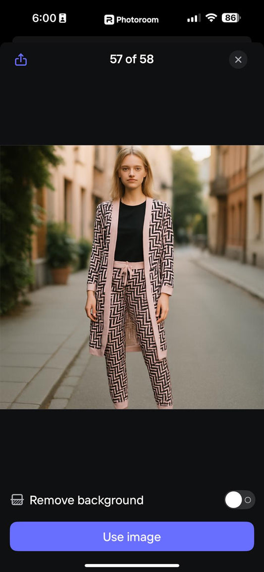 Stylish Patterned Co-ord Set Loungewear - Modern Chic 2 piece set Satin Fabric