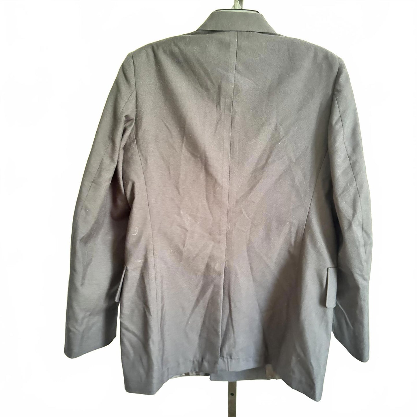 Military Dress Jacket Navy Gold Button Blazer 37R Epaulets Uniform Style New