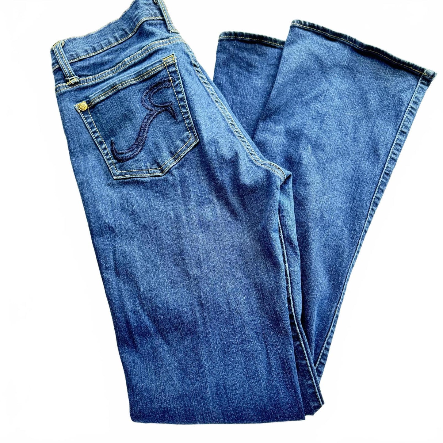 Rock & Republic Bootcut Jeans Women’s Blue Low Rise 30x32 Stretch Denim R&R