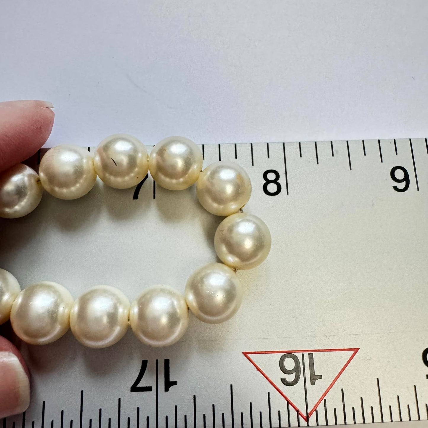 Elegant Faux Pearl Necklace and Coordinating Earring Set