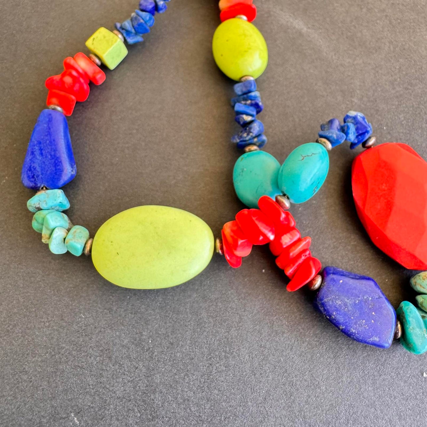 Colorful Multi-Stone Boho Necklace