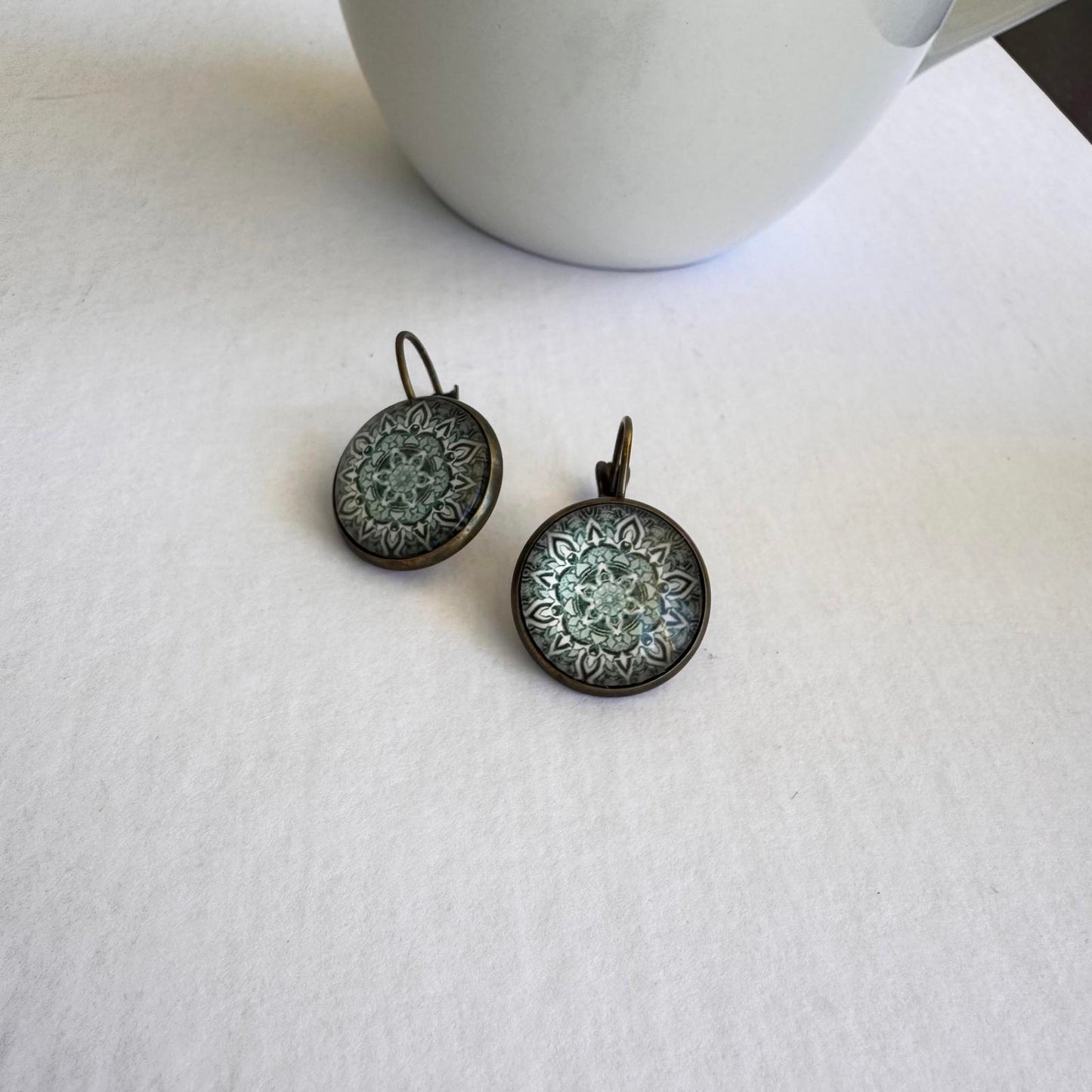 Handcrafted Mandala Design Earrings