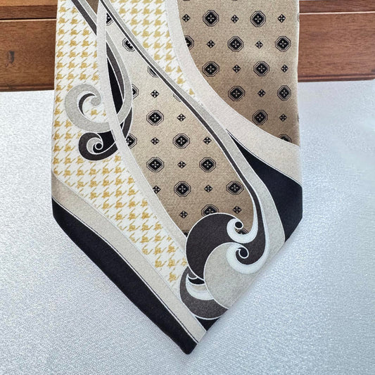 Her Moso Designer Silk Tie with Unique Pattern Silk