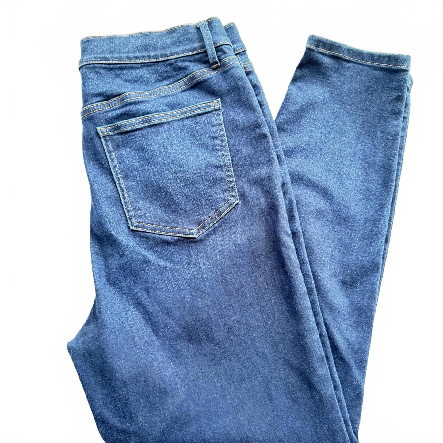 Ann Taylor Skinny Jeans Women’s Blue Stretch Size 6 Mid Rise Denim Pants Clean