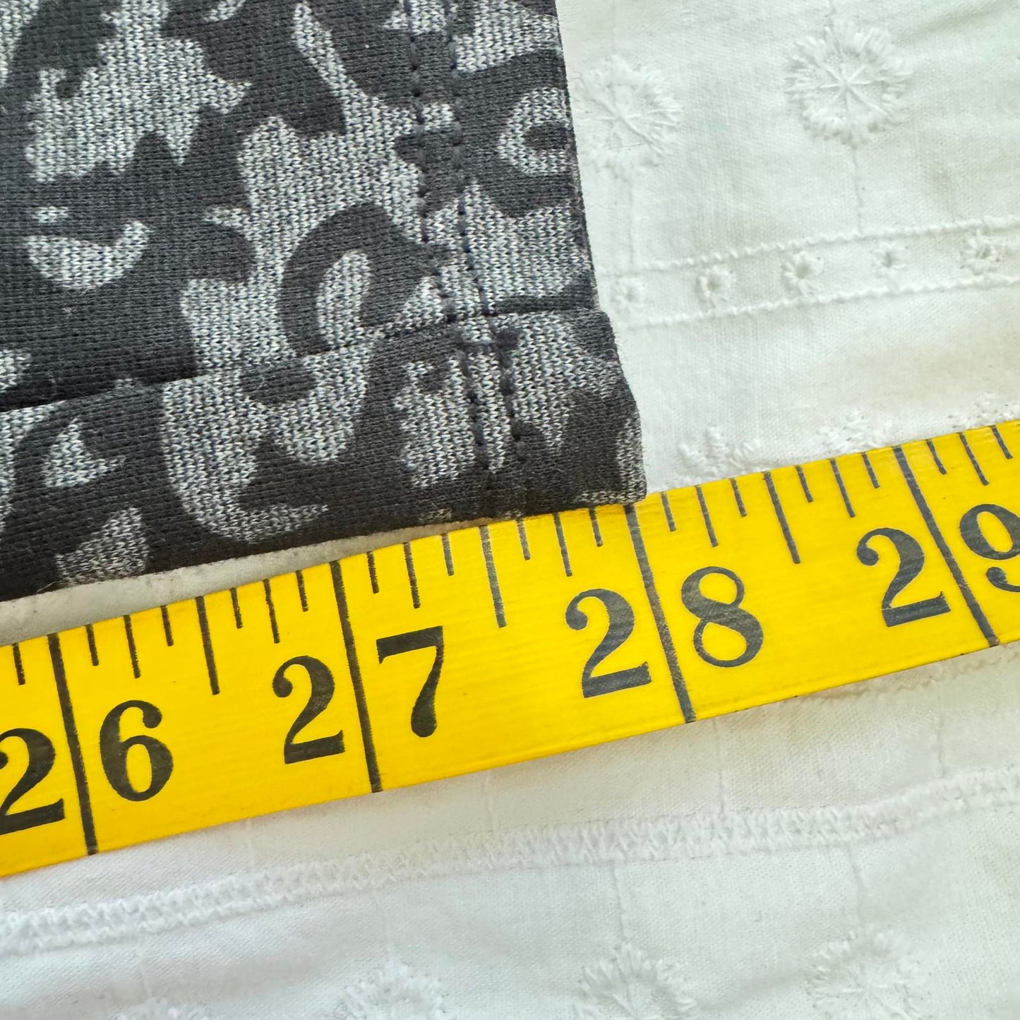 White House Black Market Black and Gray Leggings Size S